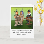 Carte de vœux drôle pour la fête de Thanksgiving (Fleur jaune)