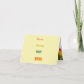 Carte de vœux drôle pour la fête des mères (Devant)