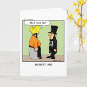 Carte de vœux drôle pour le jour de la fête des pr (Fleur jaune)