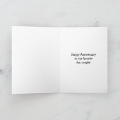 Carte de vœux drôle pour un anniversaire de mariag (Intérieur)