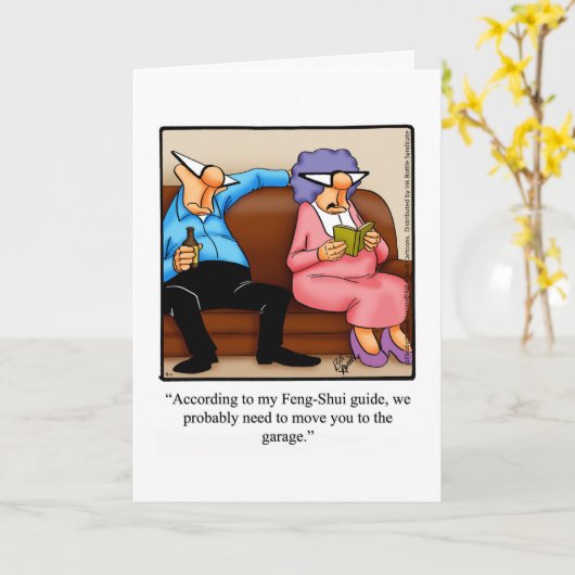 Carte de vœux drôle pour un anniversaire de mariag (Fleur jaune)