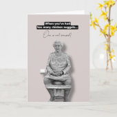 Carte de voeux drôle Queen (Fleur jaune)