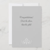 Carte de voeux du 25e anniversaire du Mariage (Dos)