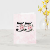 Carte de voeux du 55e anniversaire - Couple floral (Fleur jaune)