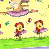 Carte de voeux du Ballet de Pâques par Nicole Jane