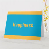 Carte de voeux du bonheur (Fleur jaune)