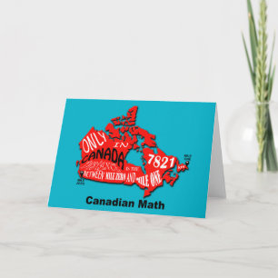 Carte de voeux du Canada - Blanc à l'intérieur