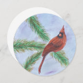 Carte de vœux du cardinal (Devant / Derrière)