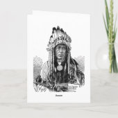 Carte de voeux du chef indien (Dos)