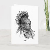 Carte de voeux du chef indien (Dos)