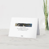 Carte de vœux du cheval de Mars neigeux II (Dos)