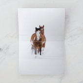 Carte de vœux du cheval de Mars neigeux II (Intérieur)