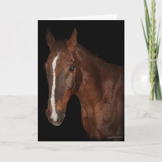 Carte de voeux du cheval I (Devant)