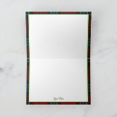 Carte de vœux du clan MacLean écossais avec châtea (Intérieur)