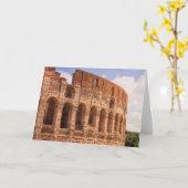 Carte de voeux du Colisée de Rome (Fleur jaune)