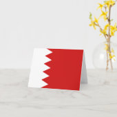 Carte de vœux du drapeau de Bahreïn (Fleur jaune)