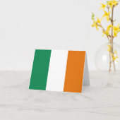 Carte de vœux du drapeau de l'Irlande (Fleur jaune)