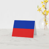 Carte de vœux du drapeau d'Haïti (Fleur jaune)