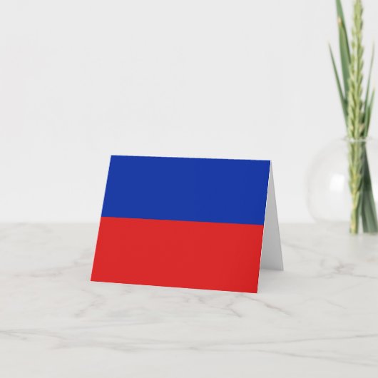 Carte de vœux du drapeau d'Haïti (Devant)