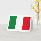 Carte de voeux du drapeau italien (Fleur jaune)