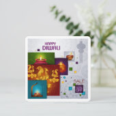 Carte de voeux du festival de Diwali (Debout devant)