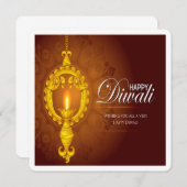 Carte de voeux du festival de Diwali (Devant / Derrière)