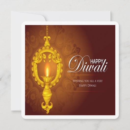 Carte de voeux du festival de Diwali (Devant)