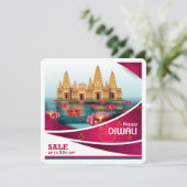 Carte de voeux du festival de Diwali (Debout devant)