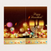 Carte de voeux du Festival des lumières d'Hanoukka (Outside Unfolded)