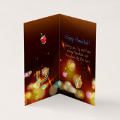 Carte de voeux du Festival des lumières d'Hanoukka (Inside)