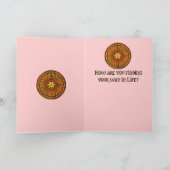 Carte de voeux du feu de labyrinthe de Chartres (Intérieur)