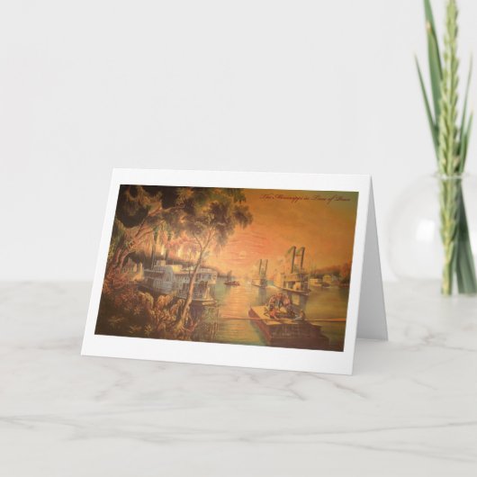 Carte de vœux du fleuve Mississippi (Devant)