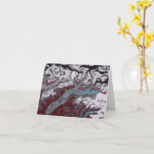 Carte de voeux du glacier Susitna (Fleur jaune)