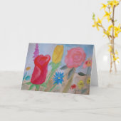 Carte de voeux du jardin de fleurs d'été (Fleur jaune)