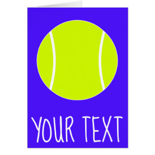 Carte de voeux du joueur de tennis de texte et de 