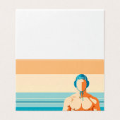 Carte de voeux du joueur de water-polo (Outside Unfolded)