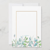 Carte de vœux du jour de la fête avec feuilles à l (Dos)