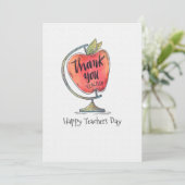 Carte de voeux du jour de l'enseignant (Debout devant)