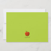 Carte de voeux du jour de l'enseignant (Dos)