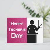 Carte de voeux du jour de l'enseignant (Debout devant)