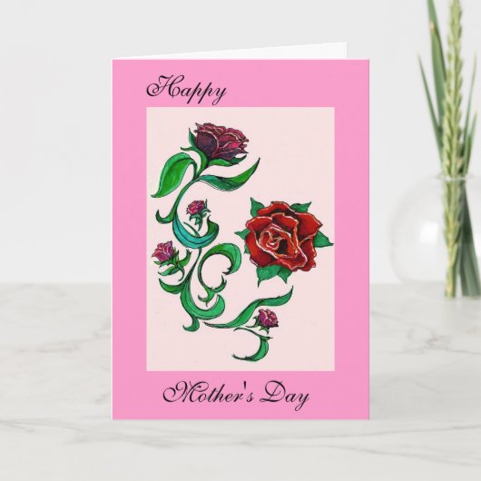 Carte de voeux du jour de mère (Devant)