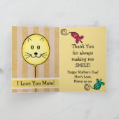 Carte de voeux du jour de mère pour les mamans (Intérieur)