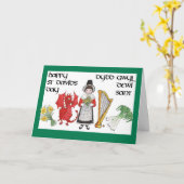 Carte de voeux du jour de St David : Bilingue (Fleur jaune)