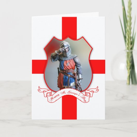 Carte de voeux du jour de St George avec le (Devant)