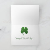 Carte de voeux du jour de St Patrick (Intérieur)