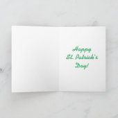Carte de voeux du jour de St Patrick de cocker (Intérieur)