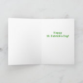 Carte de voeux du jour de St Patrick d'insecte de (Intérieur)