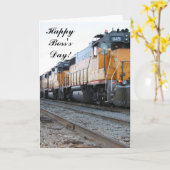 Carte de voeux du Jour du Patron (Fleur jaune)