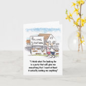 Carte de voeux du jour du vote (Fleur jaune)