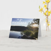 Carte de voeux du lac Alva (Fleur jaune)